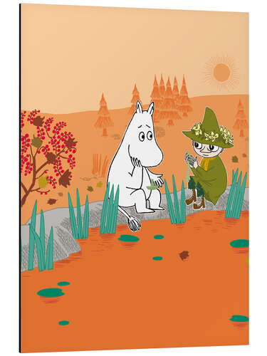 Obraz na aluminium Moomin and Snufkin - Favourite place