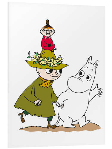 Cuadro de PVC Little My with Moomin and Snufkin