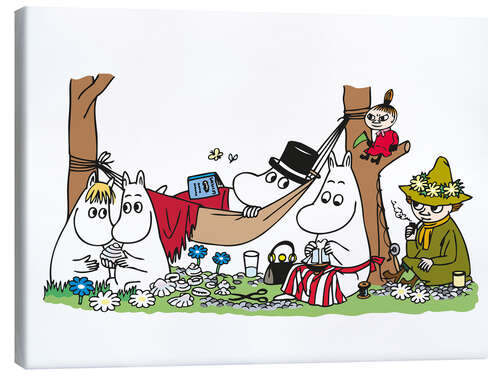 Quadro em tela The Moomins - family ties