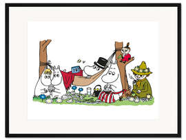 Gerahmter Kunstdruck Die Mumins - Familienbande