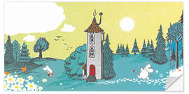 Självhäftande poster Magiska Mumindalen