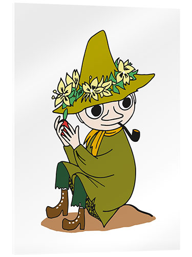 Acrylic print Snufkin with a pipe