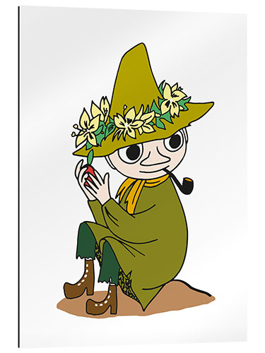 Quadro em plexi-alumínio Snufkin with a pipe