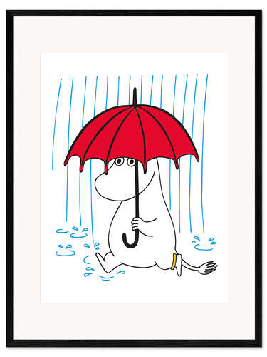 Impression artistique encadrée Snorkmaiden with umbrella