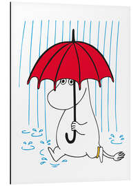 Magnettafel Snorkfräulein mit Regenschirm