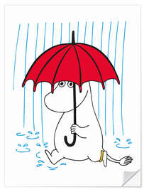 Muursticker Snorkmaiden with umbrella