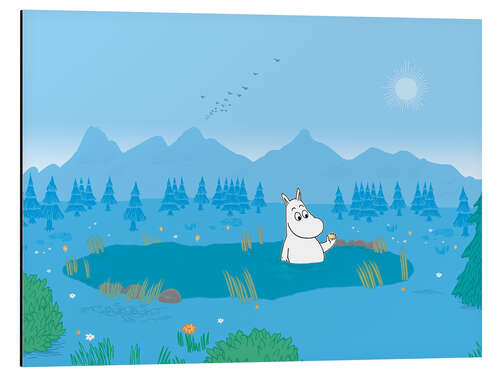 Aluminium print Moomin and the Wishing Star