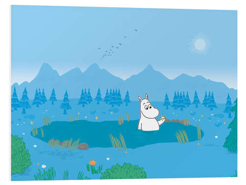 Foam board print Moomin and the Wishing Star