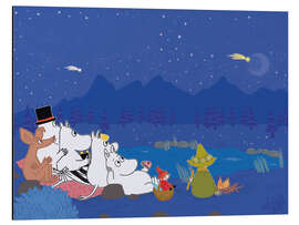 Magnettafel Die Mumins unter Sternschnuppen