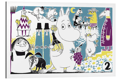 Aluminium print Moomin Delights