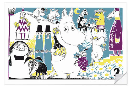 Vinilo para la pared Moomin Delights