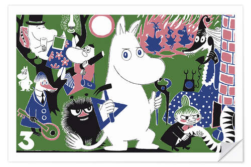 Naklejka na ścianę Moomin Stories