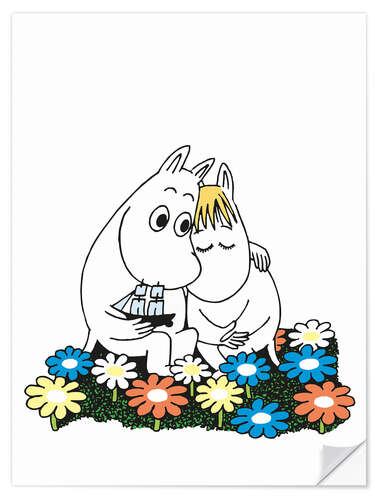 Naklejka na ścianę Moomin and Snorkmaiden