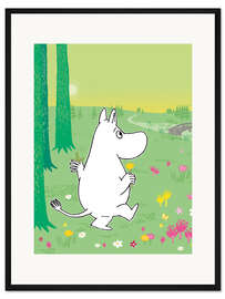 Gerahmter Kunstdruck Ein Spaziergang im Mumintal