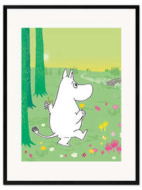 Framed art print A Walk in Moominvalley