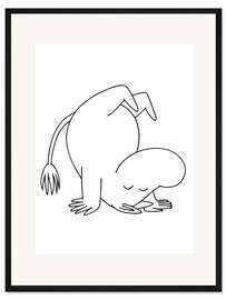 Gerahmter Kunstdruck Happy Mumin