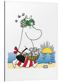 Magnettafel Muminmama am Strand