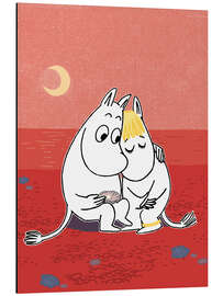 Magnettafel Mumins bei Mondlicht