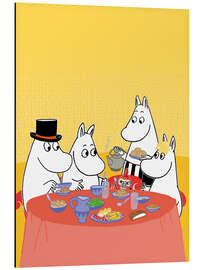 Magnettafel Mumins am Tisch