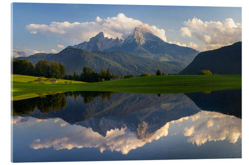 Quadro em acrílico Verão alpino em Watzmann II