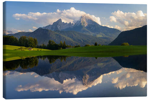 Canvas print Alpine summer at Watzmann II