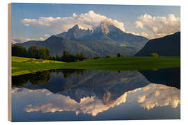 Wood print Alpine summer at Watzmann II