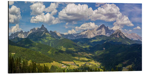 Tableau en aluminium Dachstein and Große Bischofsmütze