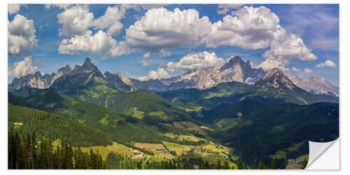 Wandsticker Dachstein und Große Bischofsmütze