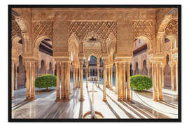 Gerahmter Kunstdruck Alhambra-Palast