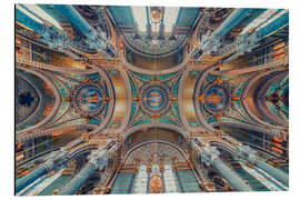 Aluminium print Notre-Dame of Fourviere Ceiling