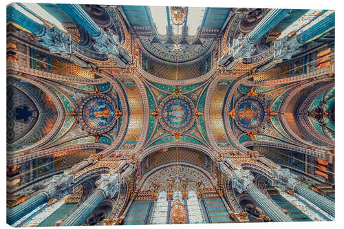 Canvas print Notre-Dame of Fourviere Ceiling