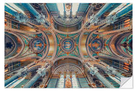 Selvklebende plakat Notre-Dame of Fourviere Ceiling