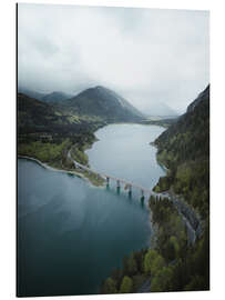 Aluminium print Sylvensteinspeicher in the Bavarian Alps