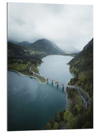 Gallery print Sylvensteinspeicher in the Bavarian Alps