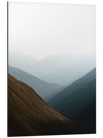 Tableau en aluminium Swiss mountains in the morning light