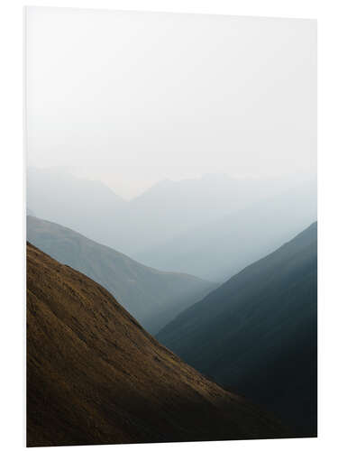 PVC print Swiss mountains in the morning light