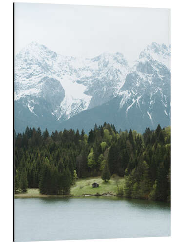 Aluminiumsbilde Alpine landscape at Geroldsee in Bavaria