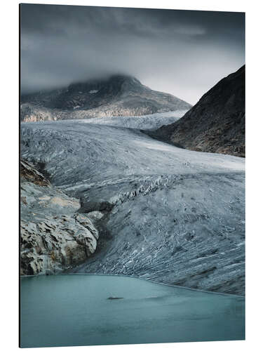 Cuadro de aluminio Rhone glacier in Switzerland