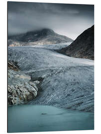 Aluminium print Rhone glacier in Switzerland