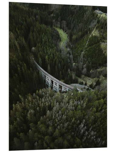 Hartschaumbild Ziemestalbrücke im Thüringer Wald