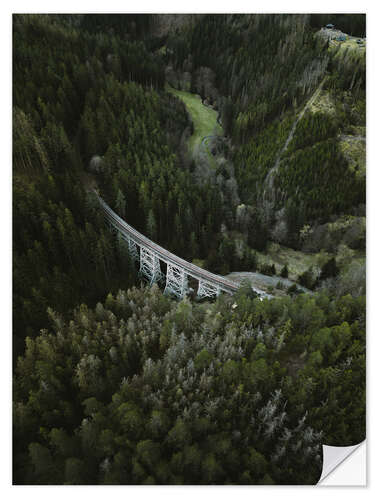 Wall sticker Ziemestal Bridge in the Thuringian Forest