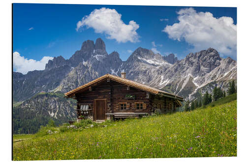 Aluminium print Alpine Summer in the Mountain Hut II