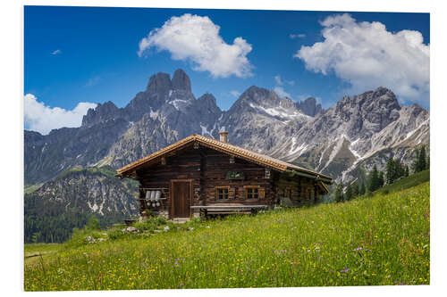 Foam board print Alpine Summer in the Mountain Hut II