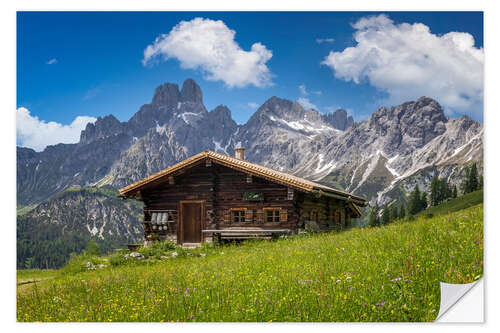 Naklejka na ścianę Alpine Summer in the Mountain Hut II