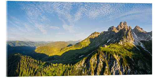 Acrylic print Big bishop's hat at sunrise