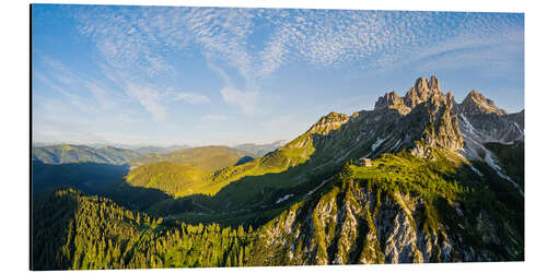 Aluminium print Big bishop's hat at sunrise