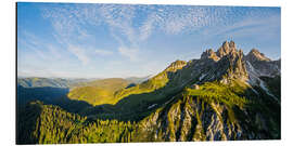 Aluminium print Big bishop's hat at sunrise