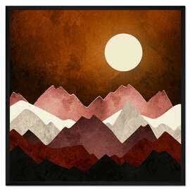 Gerahmter Kunstdruck Bernsteinfarbener Himmel