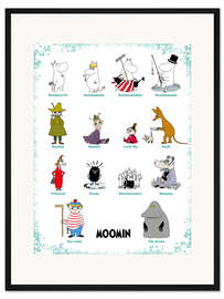 Gerahmter Kunstdruck We are the Moomins
