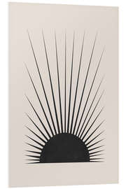 Foam board print Minimal Sun